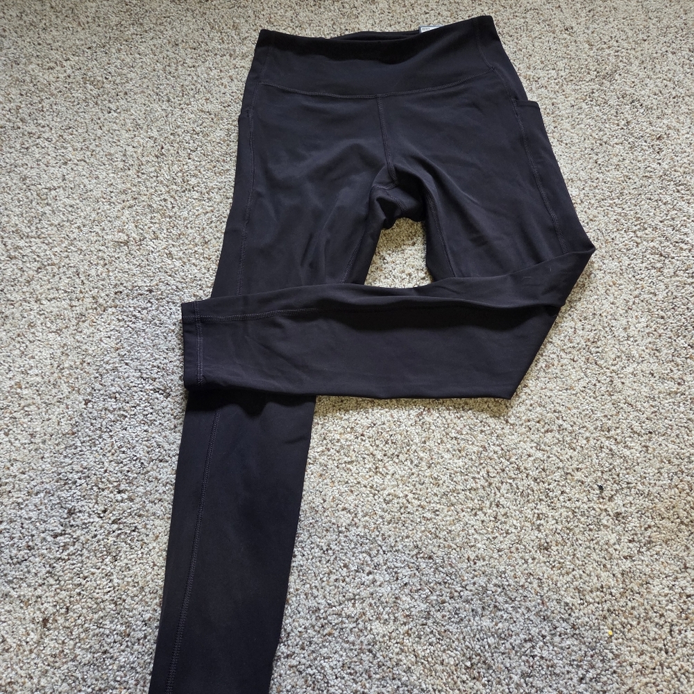 NWT Tek Gear Women’s Black 7/8 High Rise Leggings NEW Stretch Yoga Ultrastretch